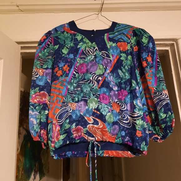 1980's psychedelic designer Diane Freis skirt set - Picture 10 of 15